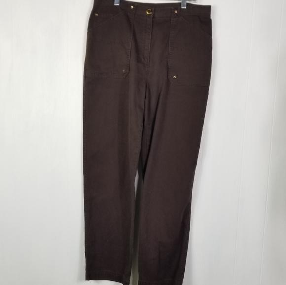 Lauren Ralph Lauren brown pants sz 12 - Picture 1 of 4
